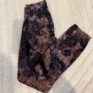Lululemon HR align pant 25” size 4 tie dye navy pink black blue